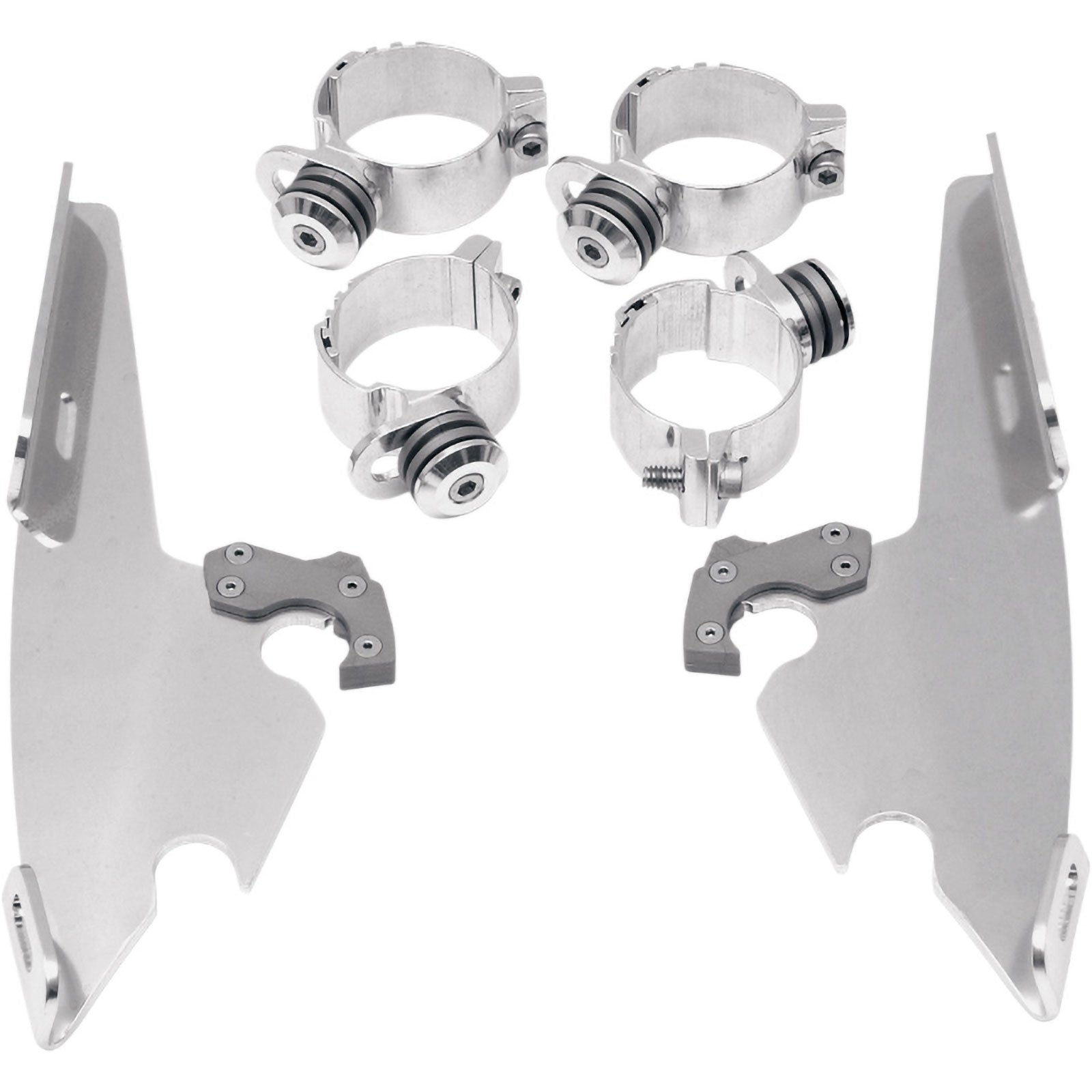Memphis Shades Dyna Fats/Slim Windshield Trigger-Lock Complete Mount Kit Motorcycle Accessories-2320