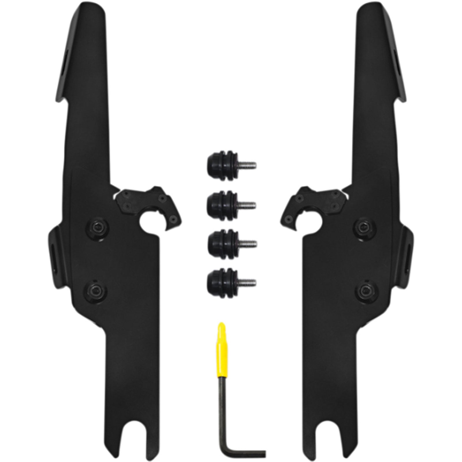 Memphis Shades FLHRS/XS Fats/Slim Windshield Trigger-Lock Complete Mount Kit Motorcycle Accessories-2320