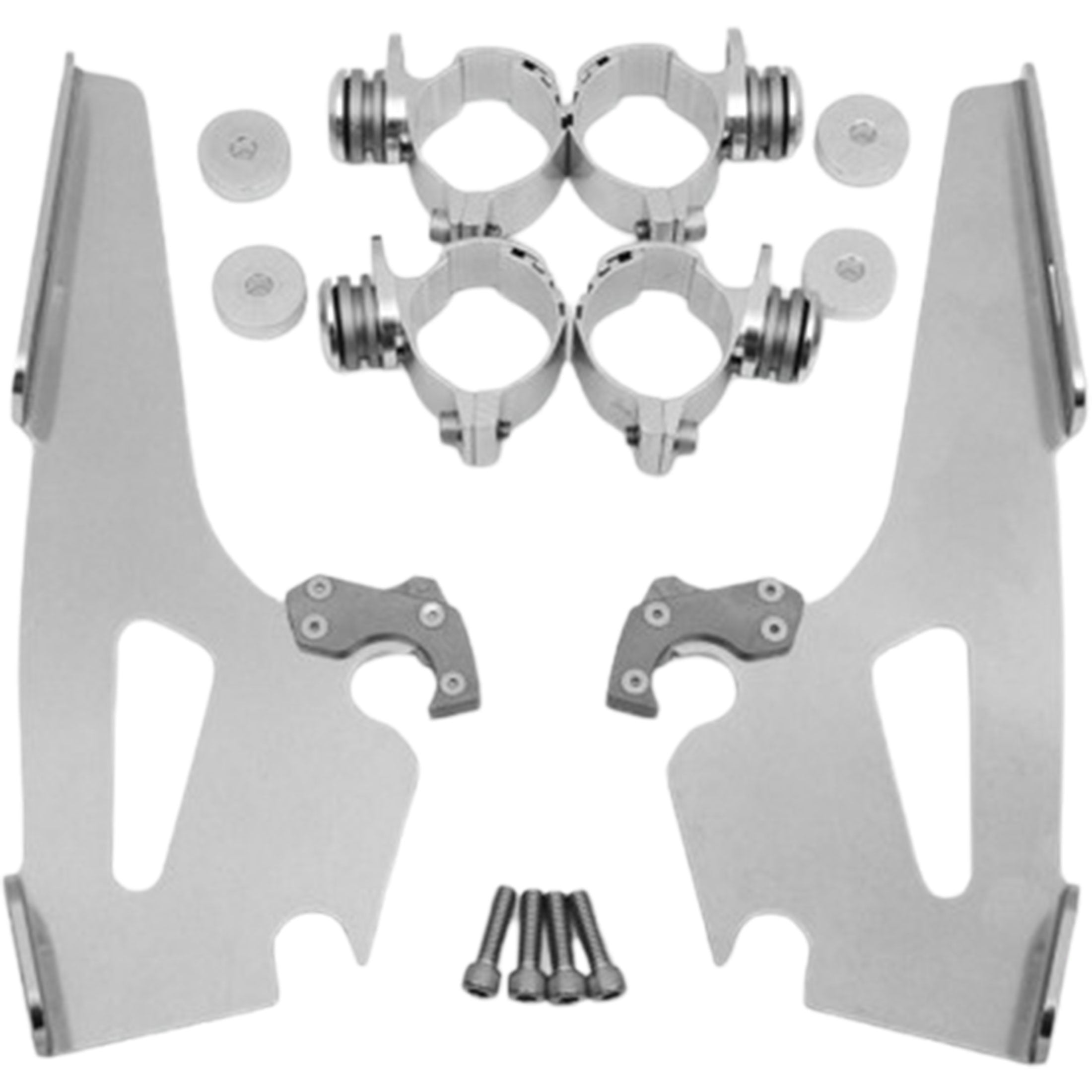 Memphis Shades Narrow Windshield Trigger-Lock Complete Mount Kit Motorcycle Accessories-2321