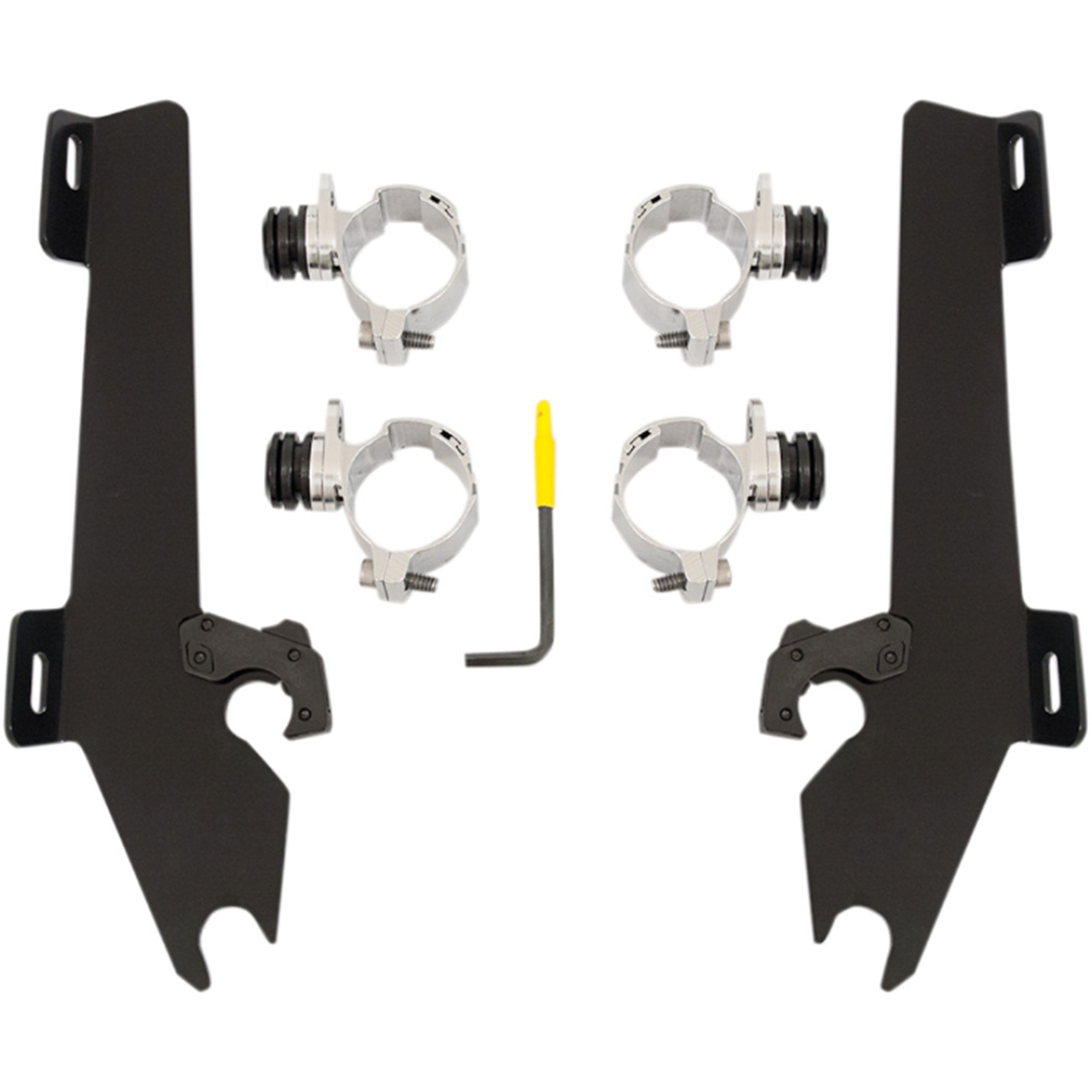 Memphis Shades Vegas Windshield Trigger-Lock Complete Mount Kit Motorcycle Accessories-2321