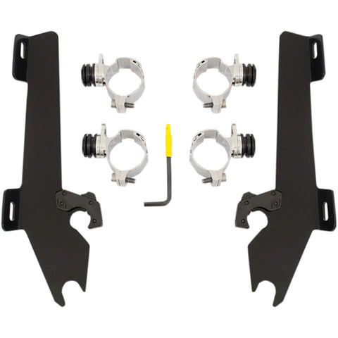 Memphis Shades Vegas Windshield Trigger-Lock Complete Mount Kit Motorcycle Accessories