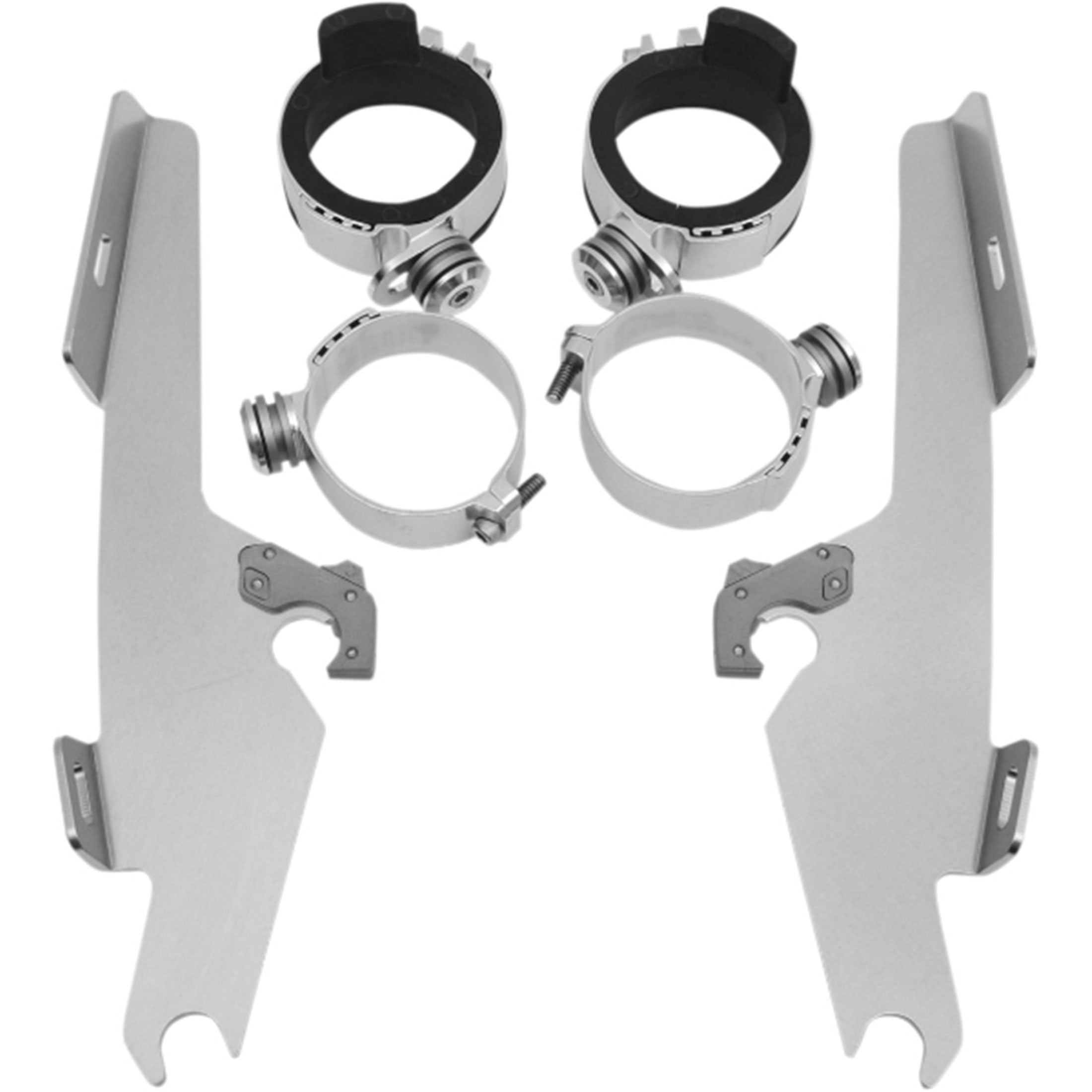 Memphis Shades Dyna Fats/Slim Windshield Trigger-Lock Complete Mount Kit Motorcycle Accessories-2320