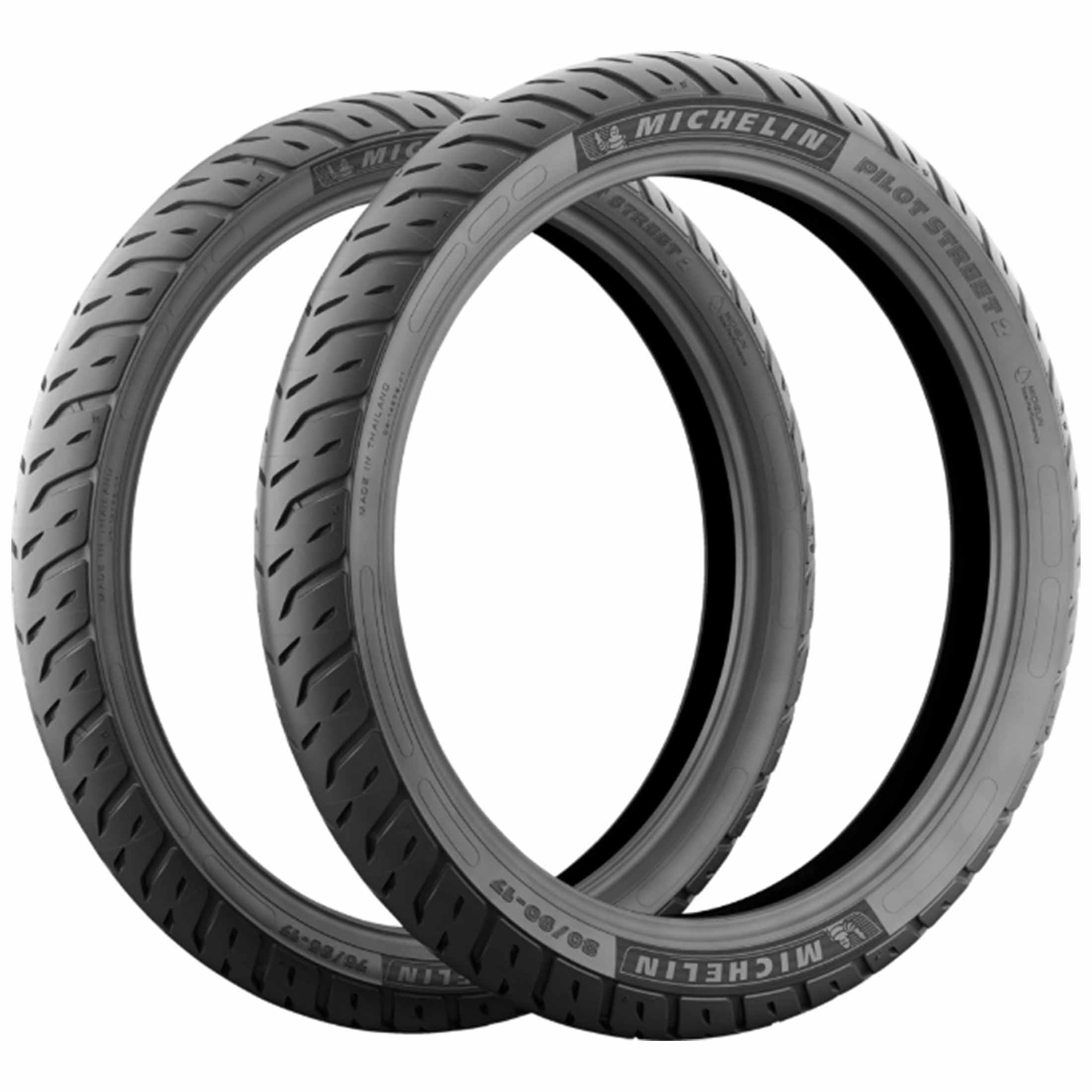 Michelin Pilot Street 2 Reinforced 17" Front/Rear Street Tires-0305