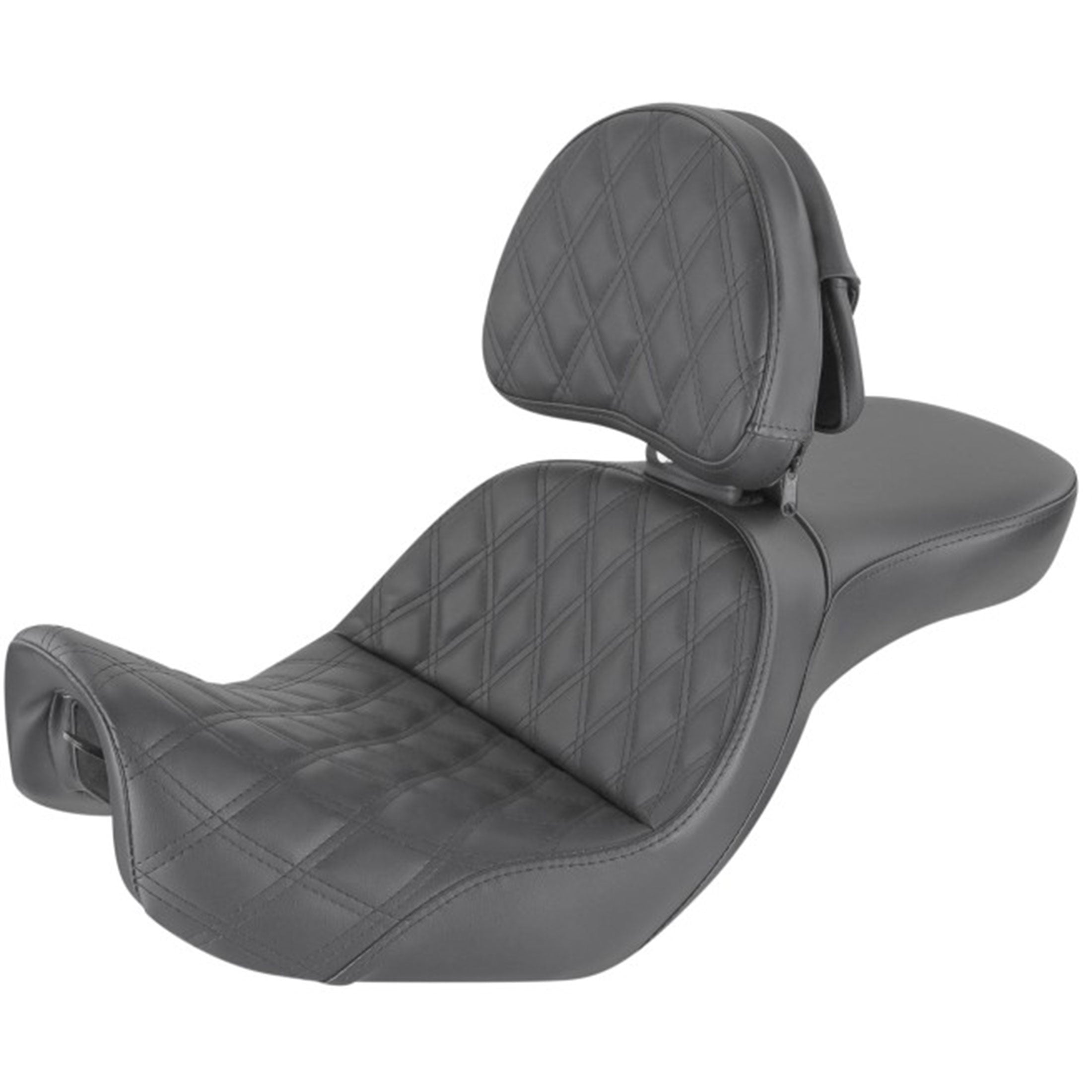 Saddlemen 2006-2017 FXD, FXDWG, FLD Dyna Explorer LS Seat with Driver's Backrest Motorcycle Accessories-0803
