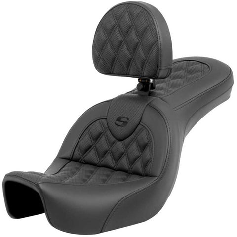 Saddlemen 2006-2017 FXD, FXDWG, FLD Dyna RoadSofa LS Seat with Driver's Backrest Motorcycle Accessories