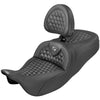 Saddlemen 2008-2024 FLHR, FLHT, FLHX & FLTR RoadSofa HC Ext. Reach Seat with Drivers Backrest Motorcycle Accessories