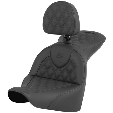 Saddlemen 2018-2026 Fat Boy FLFB/FLFBS, 2023-26 Breakout RoadSofa LS Seat w/Driver's Backrest Motorcycle Accessories