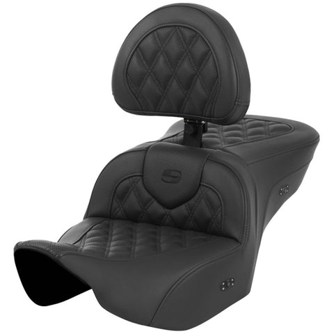Saddlemen 2024-26 Road Glide / Street Glide | 2023-26 CVO Road Glide / Street Glide Heated RoadSofa LS Seat with Backrest Motorcycle Accessories