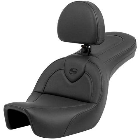 Saddlemen 2006-2017 FXD, FXDWG, FLD Dyna RoadSofa Seat with Driver's Backrest Motorcycle Accessories
