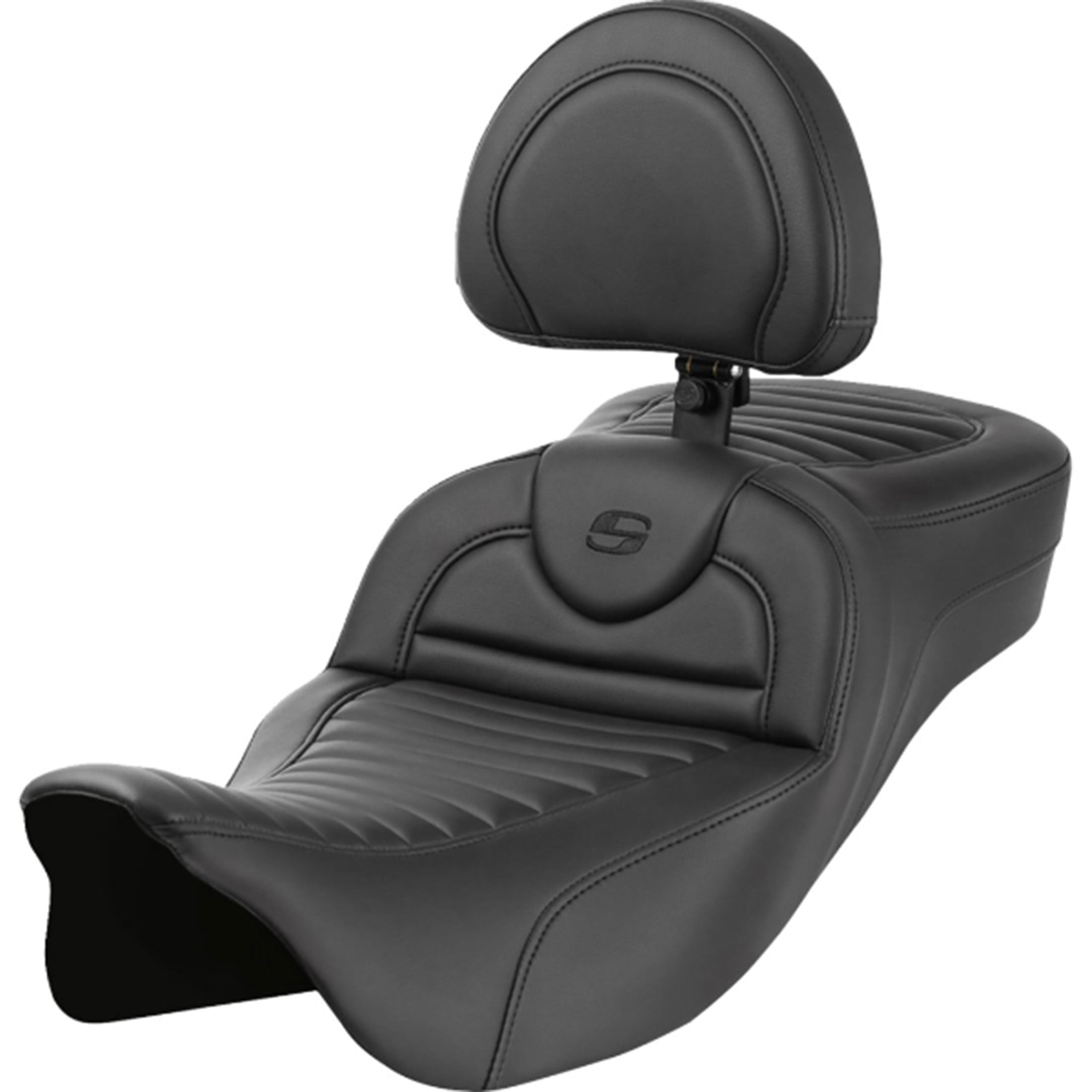 Saddlemen 2008-2024 FLHR, FLHT, FLHX & FLTR Extended Reach Roadsofa TR Seat with Driver's Backrest Motorcycle Accessories-0801