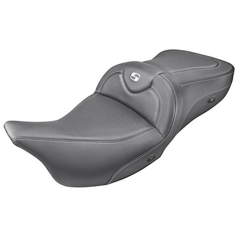 Saddlemen 2008-2024 FLHR, FLHT, FLHX & FLTR Heated Roadsofa CF Seat Motorcycle Accessories2
