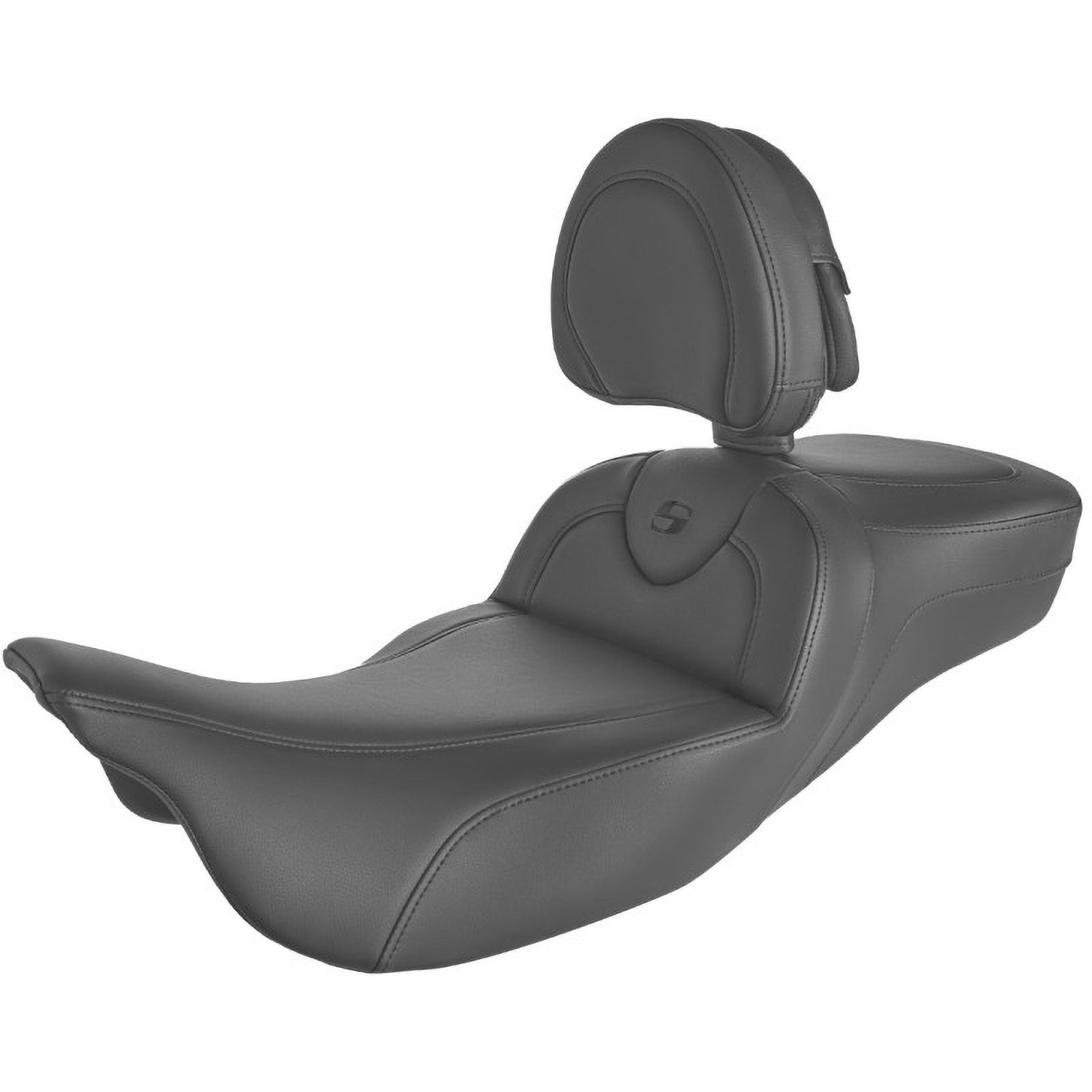 Saddlemen 2008-2024 FLHR, FLHT, FLHX & FLTR Roadsofa Extended Reach Seat with Backrest Motorcycle Accessories-0801
