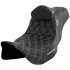 Saddlemen 2008-2024 FLHR, FLHT, FLHX & FLTR SDC Pro Series Performance Gripper Seat w/ Driver's Lumbar Rest Motorcycle Accessories