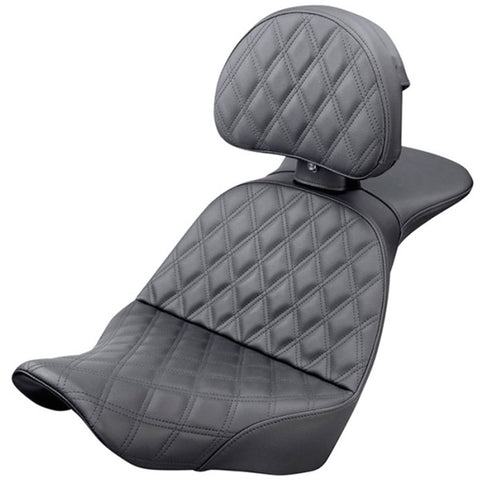 Saddlemen 2018-2025 Low Rider FXLR/FXLRS/FXLRST, Sport Glide FLSB Explorer LS Seat with Driver's Backrest Motorcycle Accessories2
