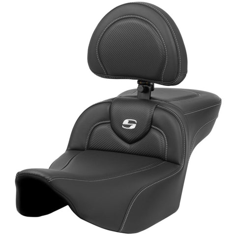 Saddlemen 2024-25 Road Glide / Street Glide, 2023-25 CVO Road Glide / Street Glide RoadSofa CF Ext Reach Seat With Backrest Motorcycle Accessories