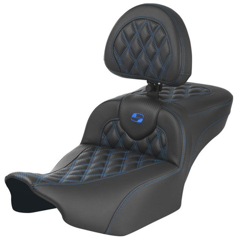 Saddlemen 2024-25 Road Glide / Street Glide, 2023-25 CVO Road Glide / Street Glide RoadSofa CF LS Ext Reach Seat with Driver Backrest Motorcycle Accessories