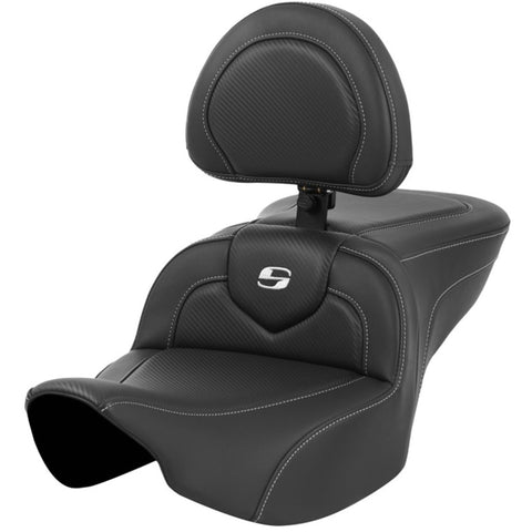 Saddlemen 2024-25 Road Glide / Street Glide, 2023-25 CVO Road Glide / Street Glide RoadSofa CF Seat with Backrest Motorcycle Accessories2