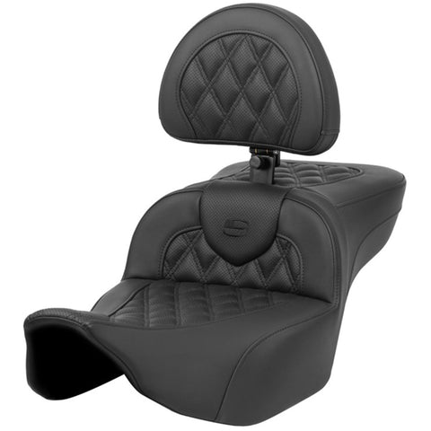 Saddlemen 2024-25 Road Glide / Street Glide, 2023-25 CVO Road Glide / Street Glide RoadSofa LS Ext Reach Seat with Backrest Motorcycle Accessories2