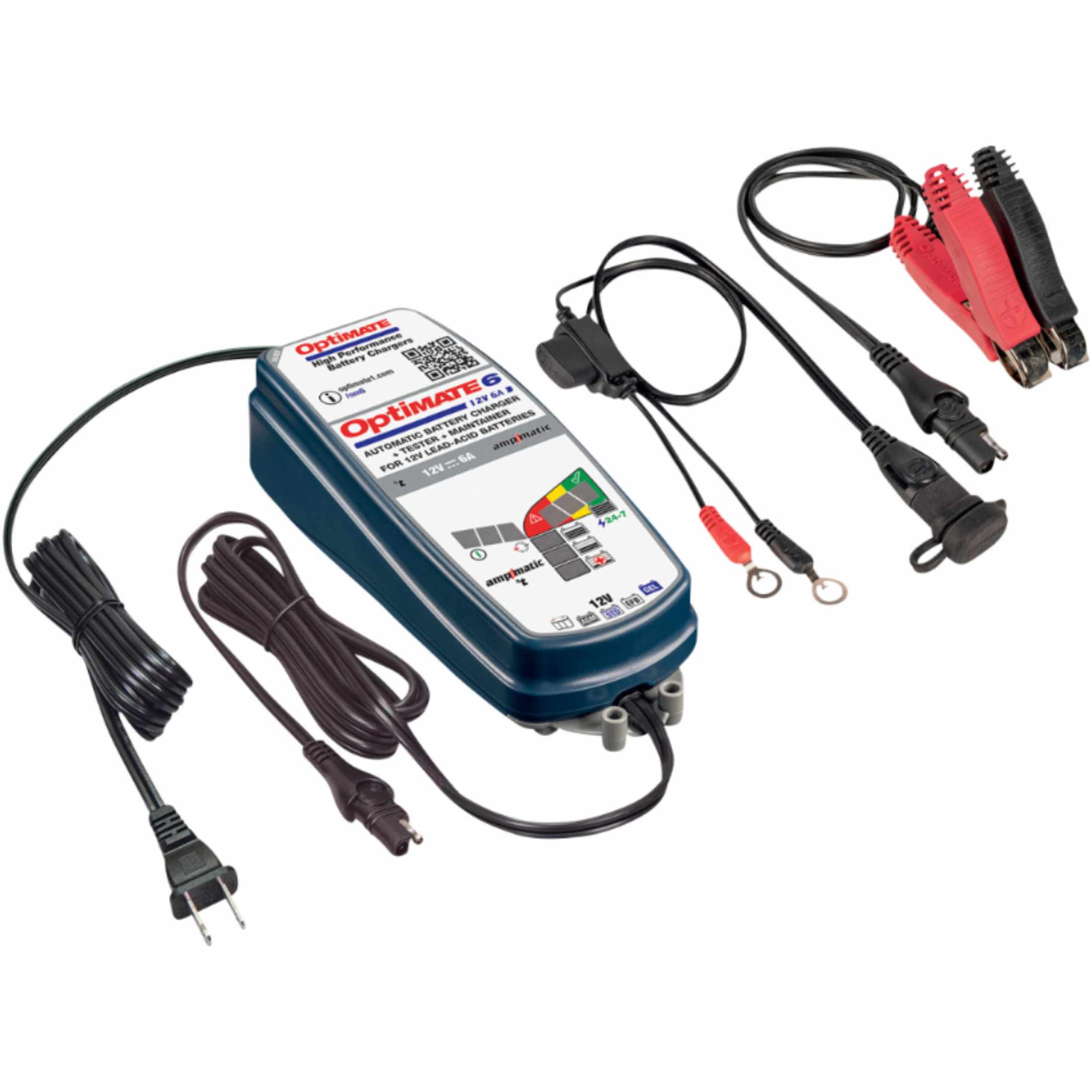 Tecmate Optimate™ 6 Ampmatic Sliver Series Motorcycle Tool Accessories-3807