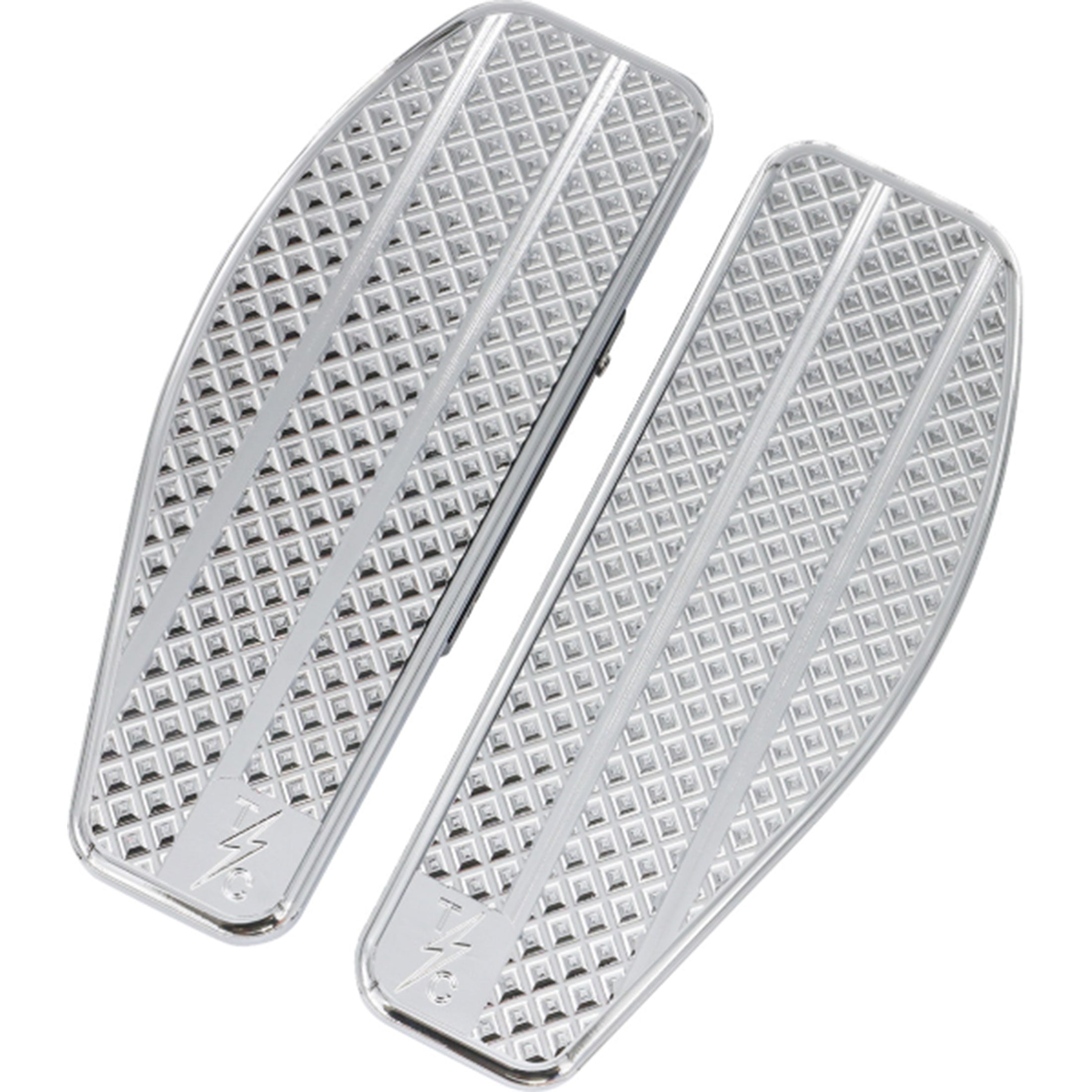 Thrashin Supply Bagger Passenger Floorboards Harley-Davidson Cruiser Motorcycle Accessories - Chrome
