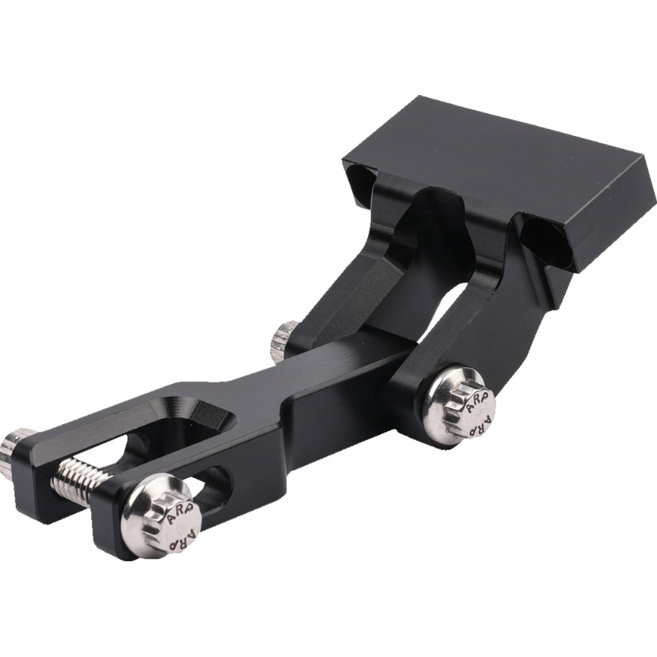 Thrashin Supply OG Riser Gauge Relocation Bracket Harley-Davidson Cruiser Motorcycle Accessories - Black