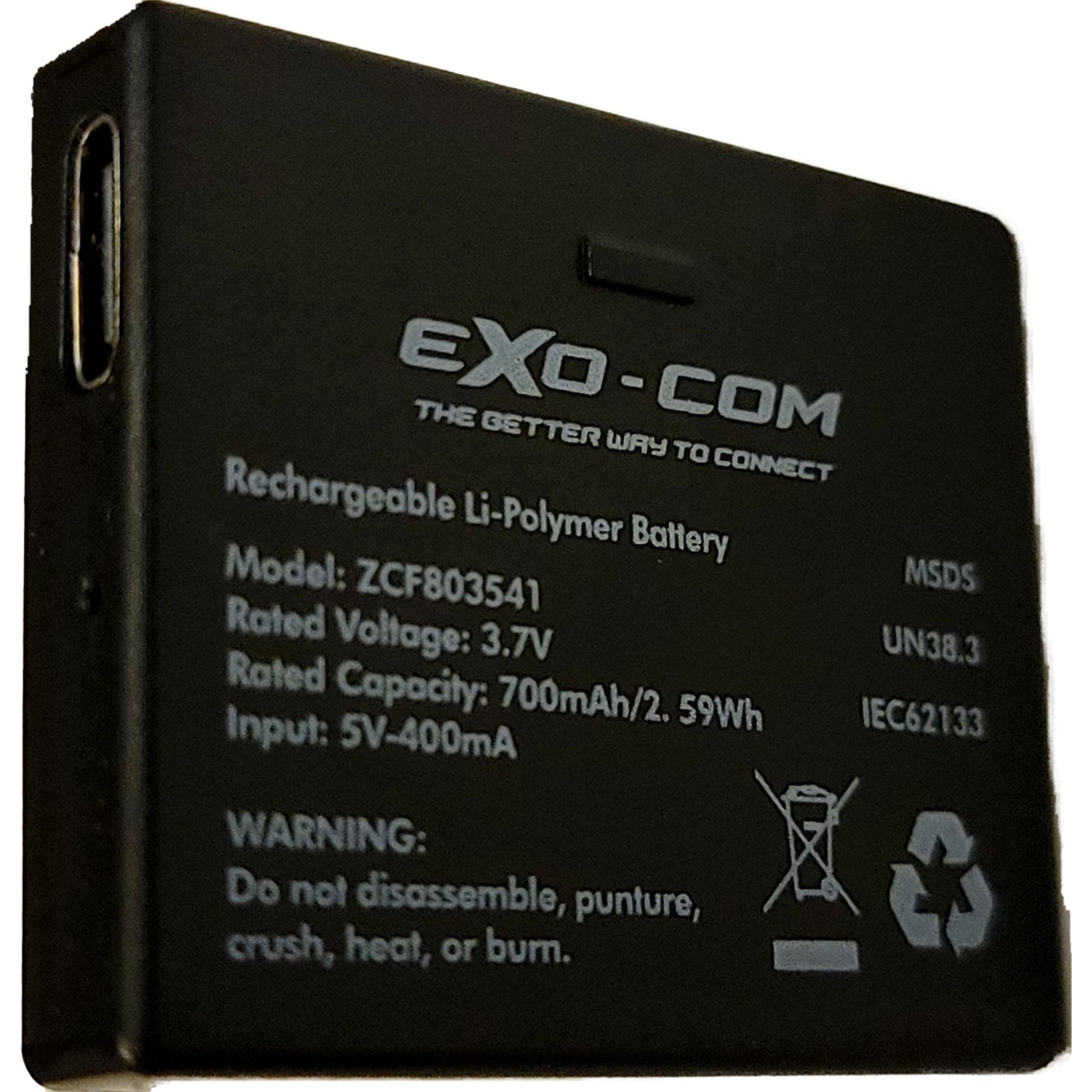 UClear Exo-Com Replacement Battery Accessories-338108