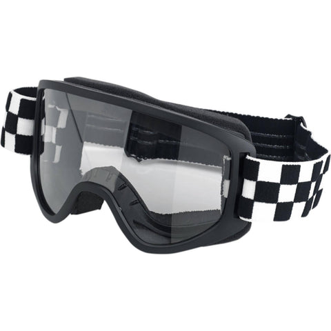 Biltwell Moto 2.0 Checkers Adult Cruiser Goggles