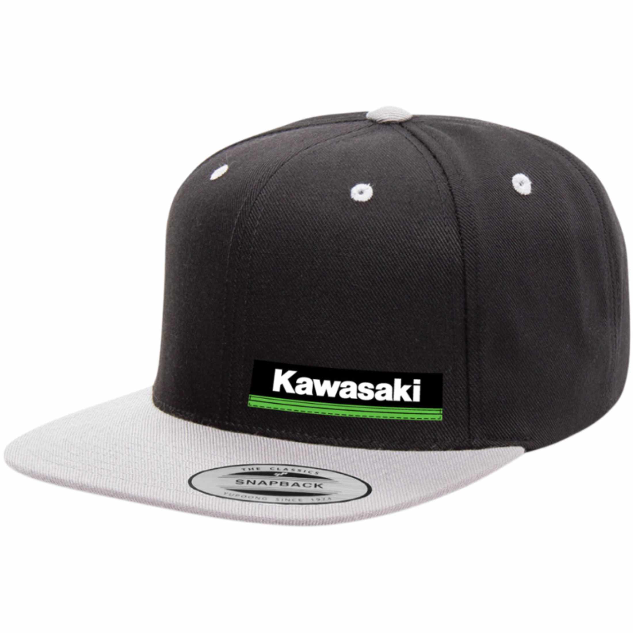 Factory Effex Kawasaki Wedge Adult Snapback Adjustable Hats-2501