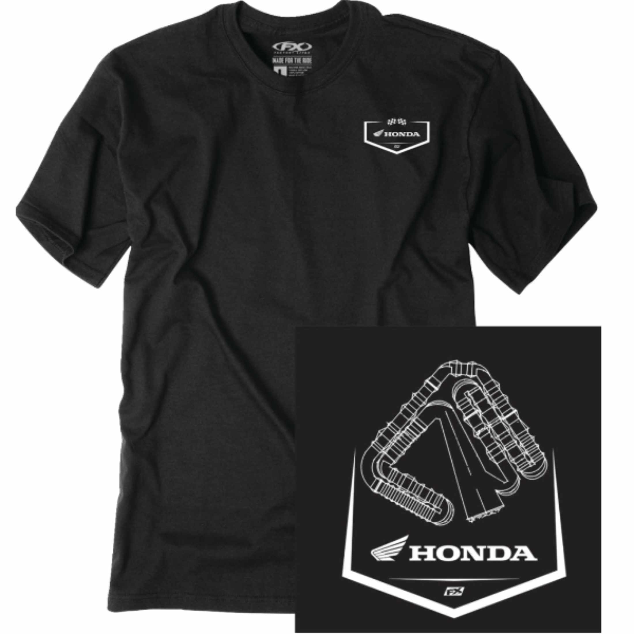 Factory Effex Honda Track Men's Short-Sleeve Shirts-3030