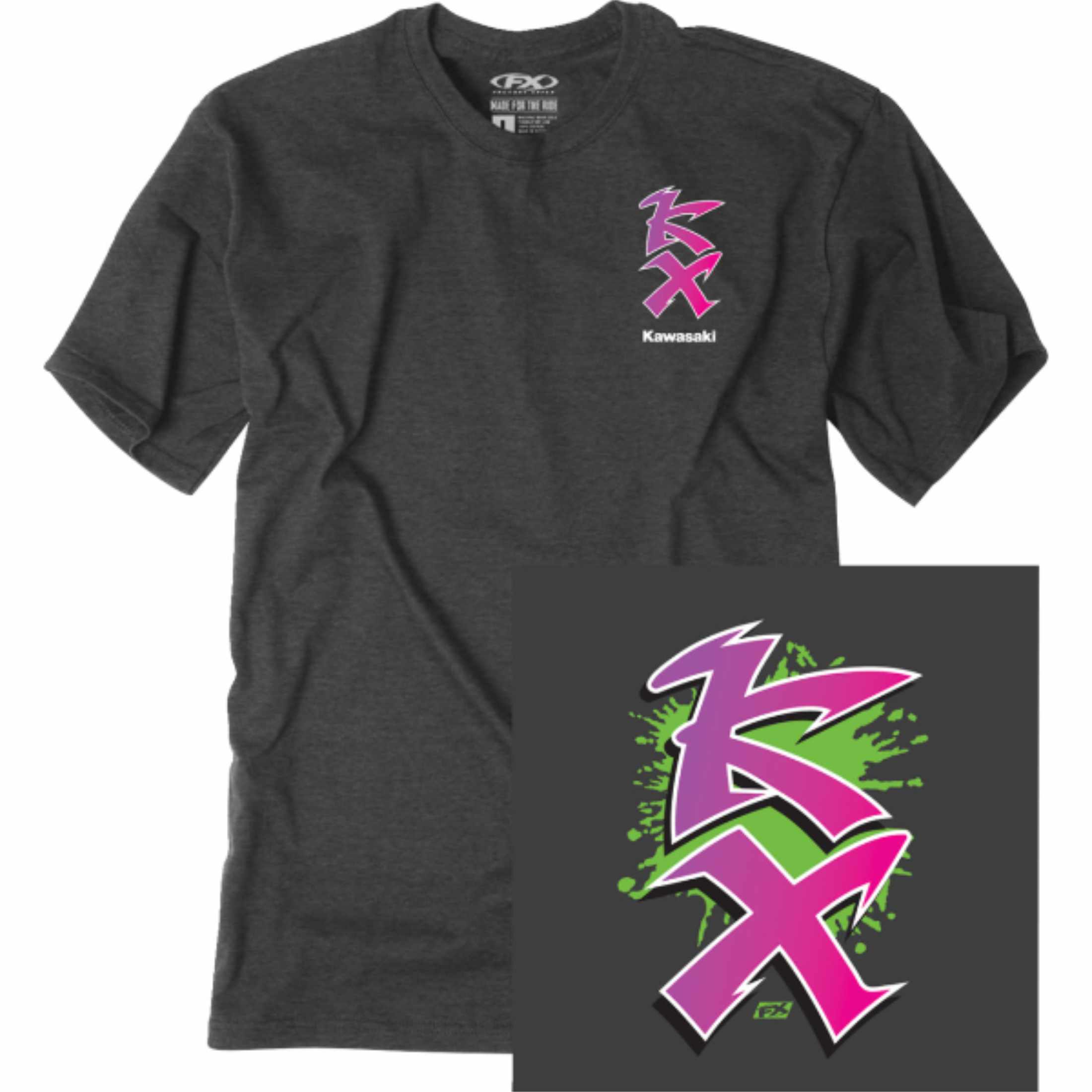 Factory Effex Kawasaki Retro KX Men's Short-Sleeve Shirts-3030
