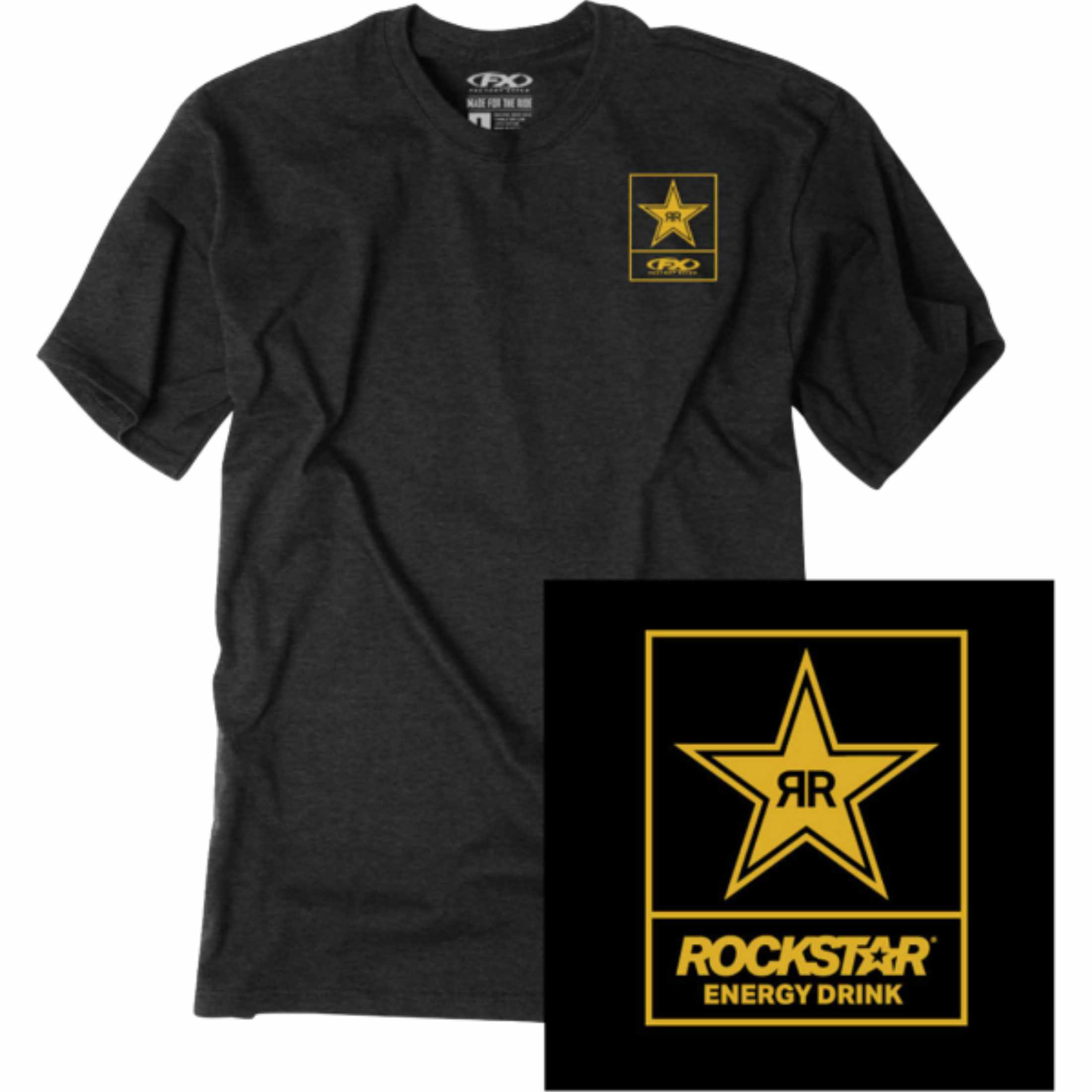 Factory Effex Rockstar Lockup Men's Short-Sleeve Shirts-3030