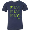 Fly Racing Tic Tac Toe Youth Boys Short-Sleeve Shirts (Brand New)