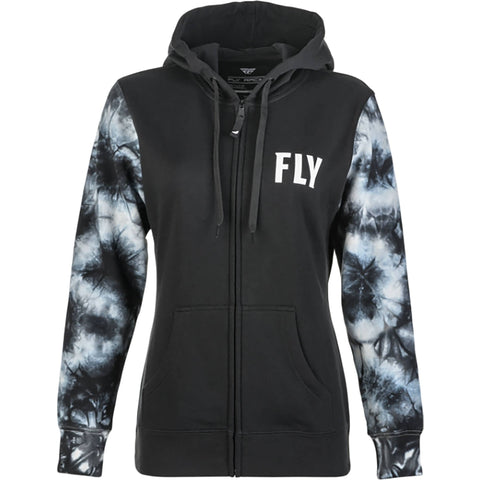 Fly Racing Tie-Dye Women's Hoody Zip Sweatshirts