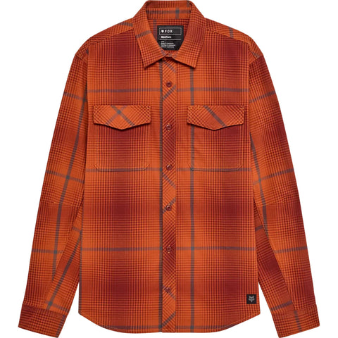 Fox Racing Survivalist Fire Flannel Men's Button Up Long-Sleeve Shirts