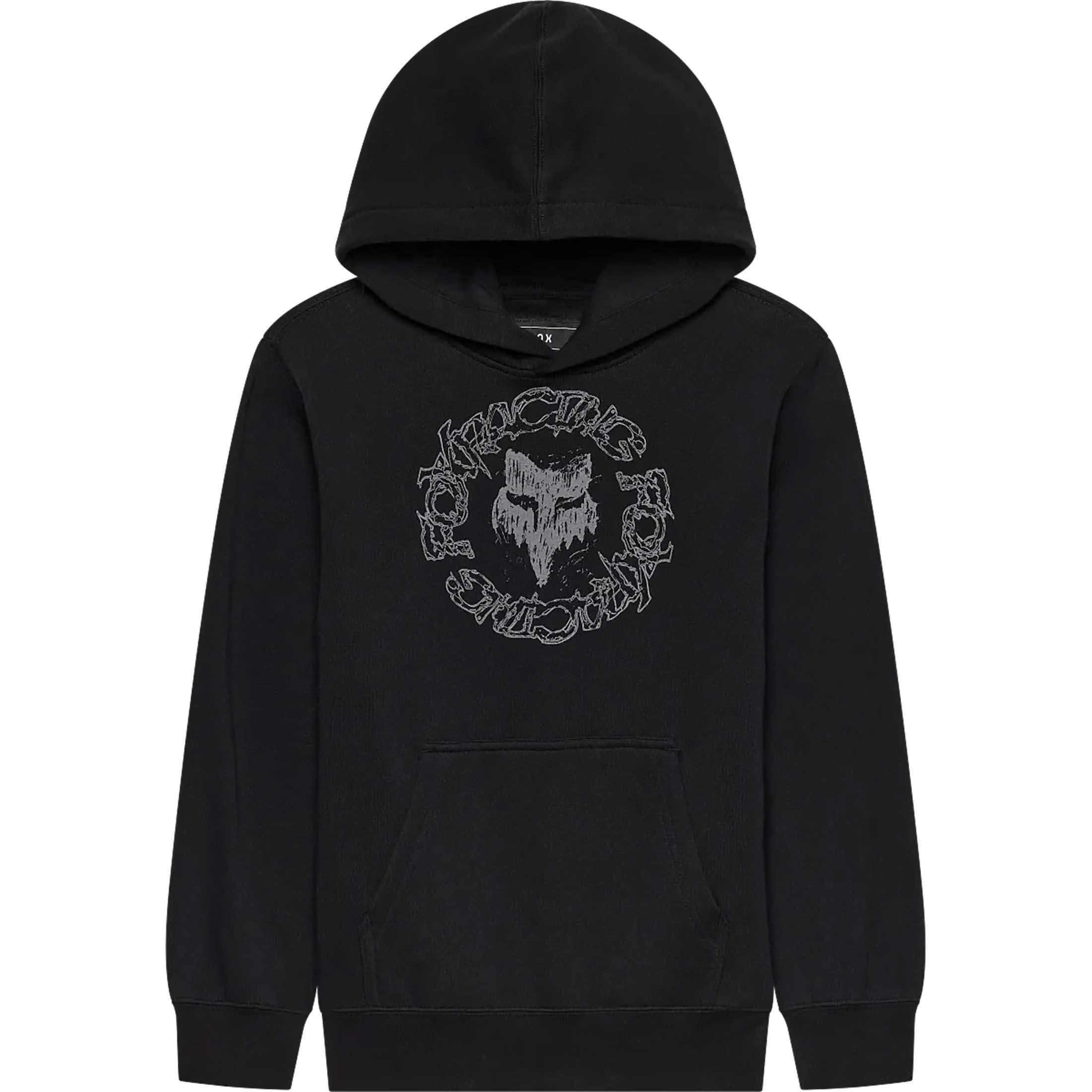 Fox Racing Slowburn Fleece Youth Hoody Pullover Sweatshirts - Black