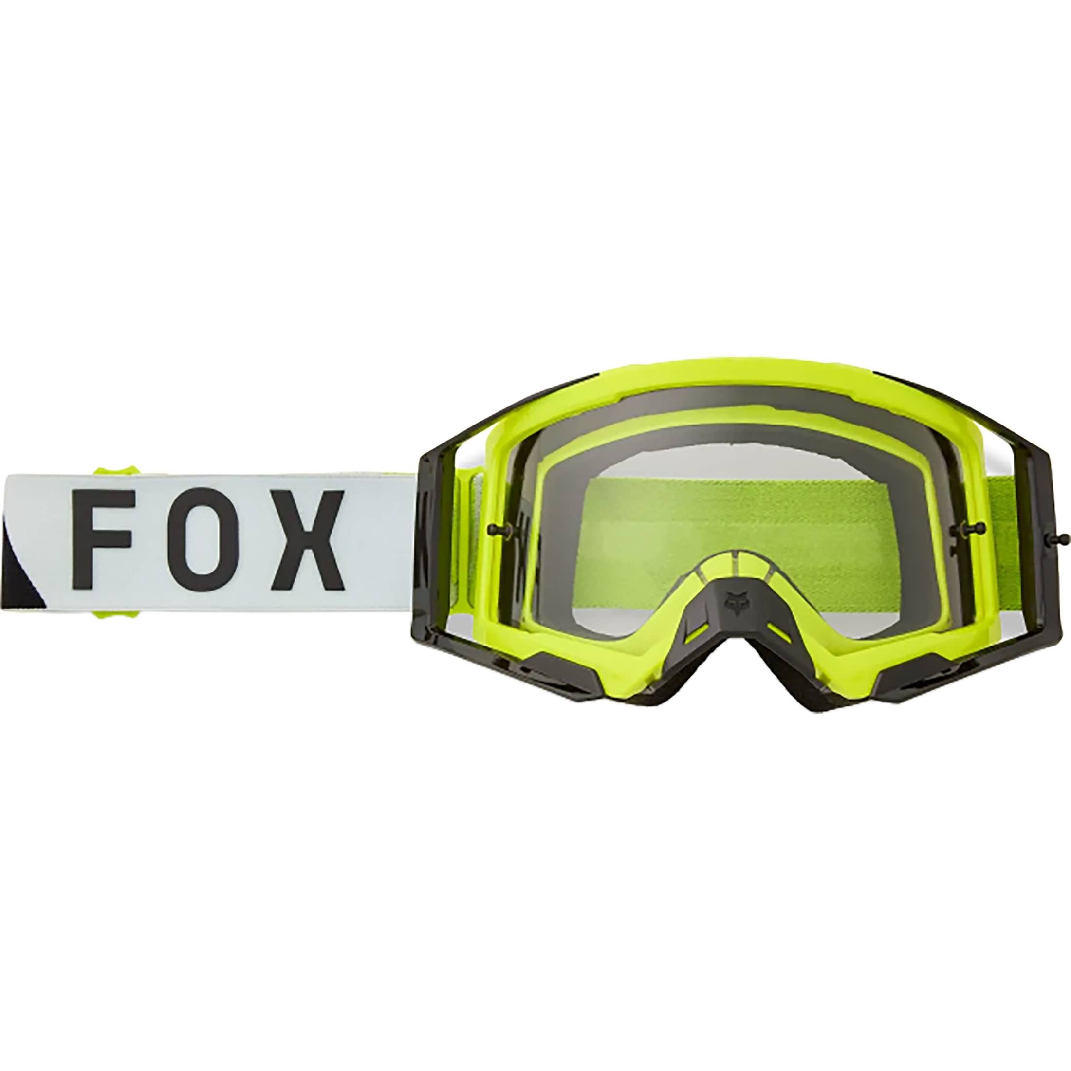 Fox Racing Airspace Tine Smoke Lens Goggles-Flo Yellow