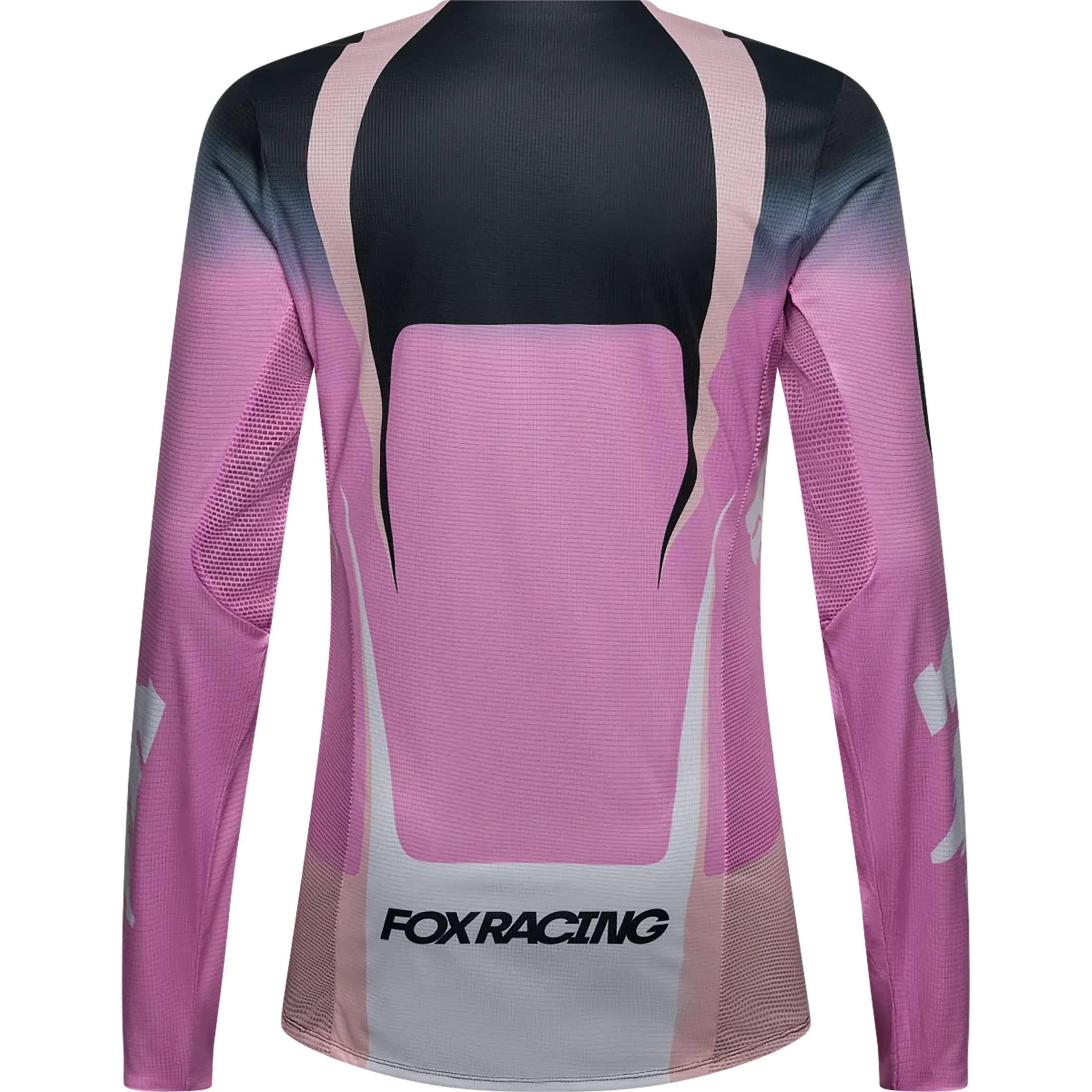 Fox Racing Flexair Thorn LS Women's Off-Road Jerseys - Black / Pink Back View