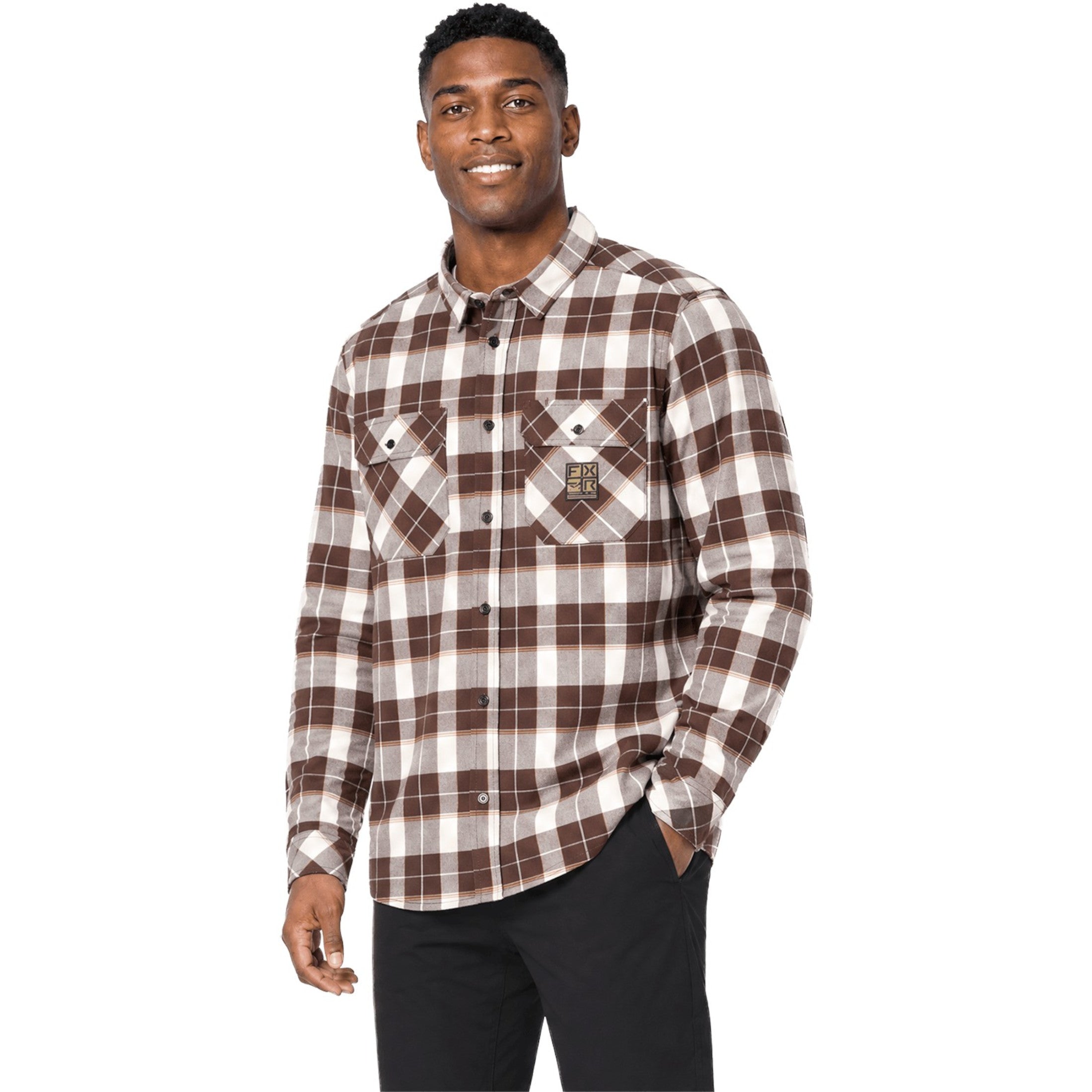 FXR HD Flannel Men's Button Up Long-Sleeve Shirts-5214