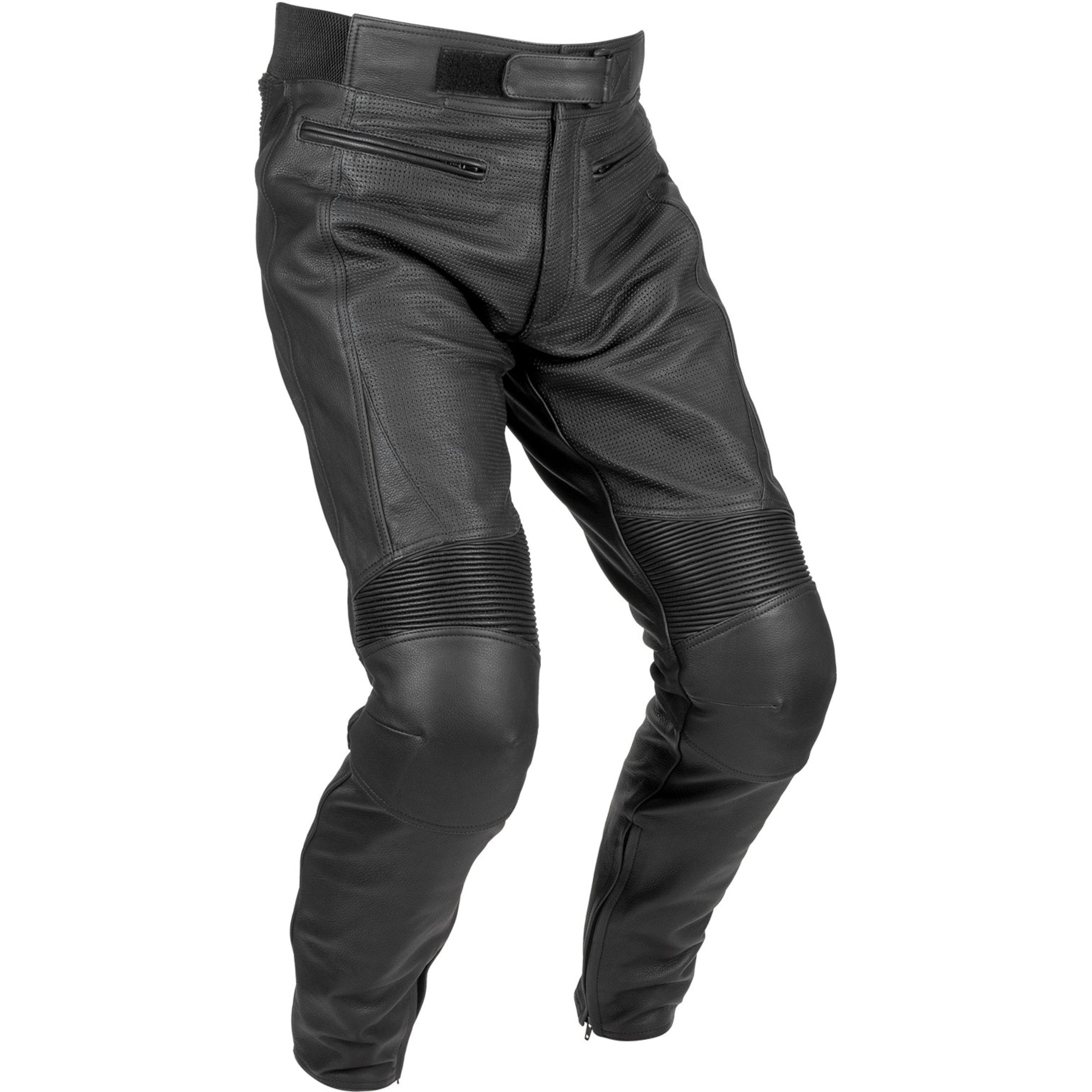 Noru Kuro Leather Men's Street Pants-7356