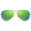 Ray-Ban Aviator Flash Lenses Adult Aviator Sunglasses (Refurbished, Without Tags)