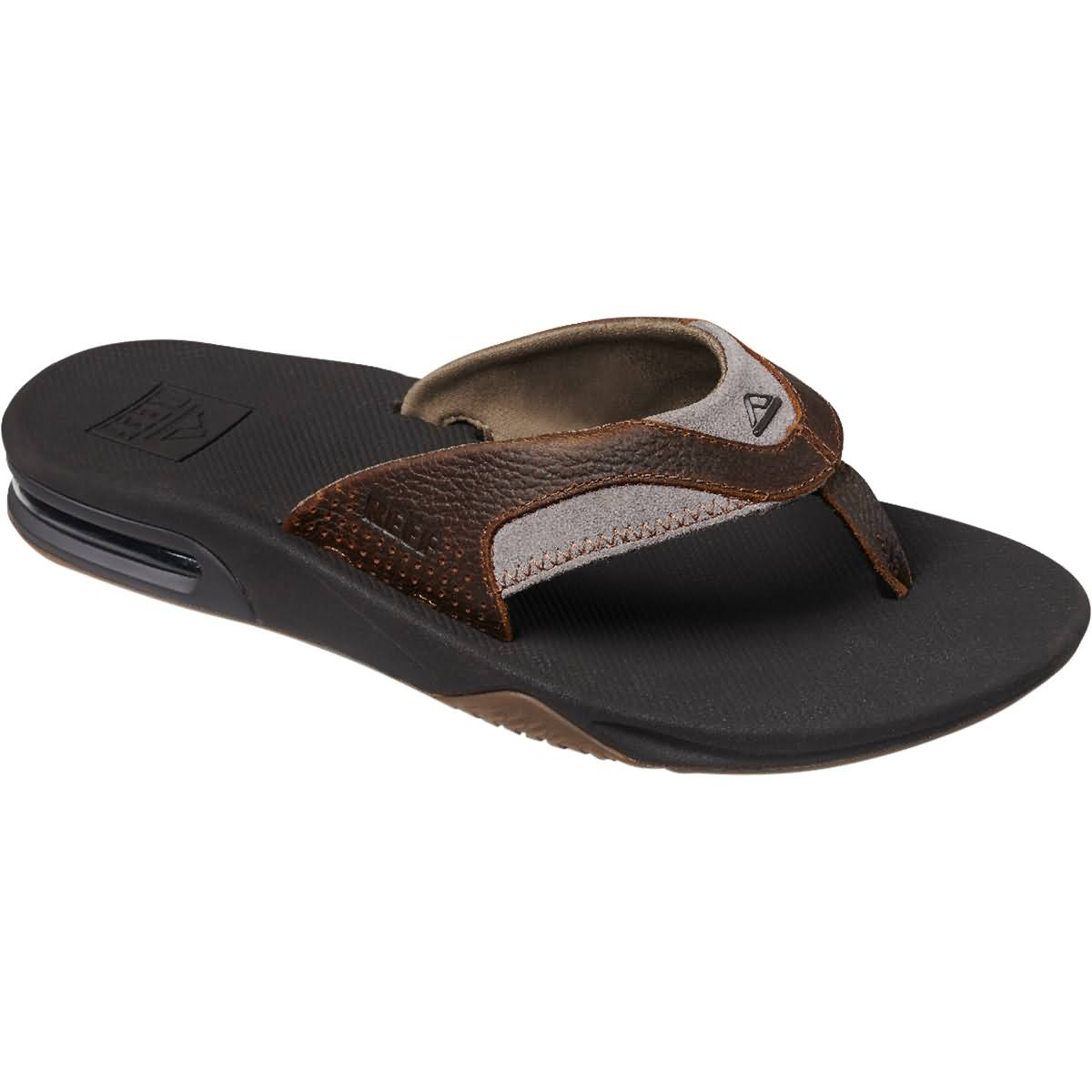 Reef Leather Fanning Men's Sandal Footwear-RF002156