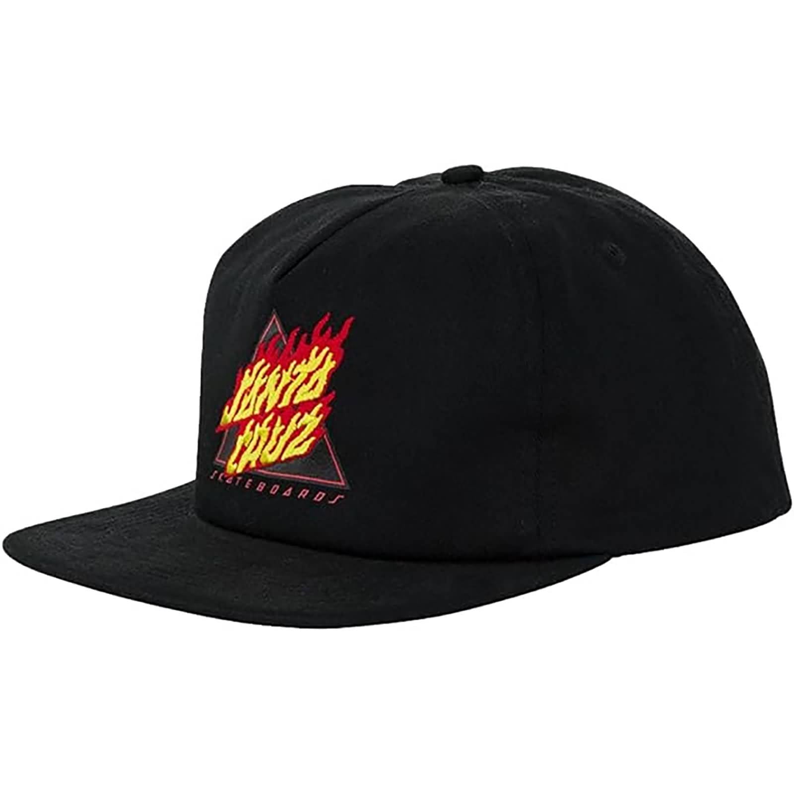 Santa Cruz Flamed Not A Dot Men's Snapback Adjustable Hats-44442142