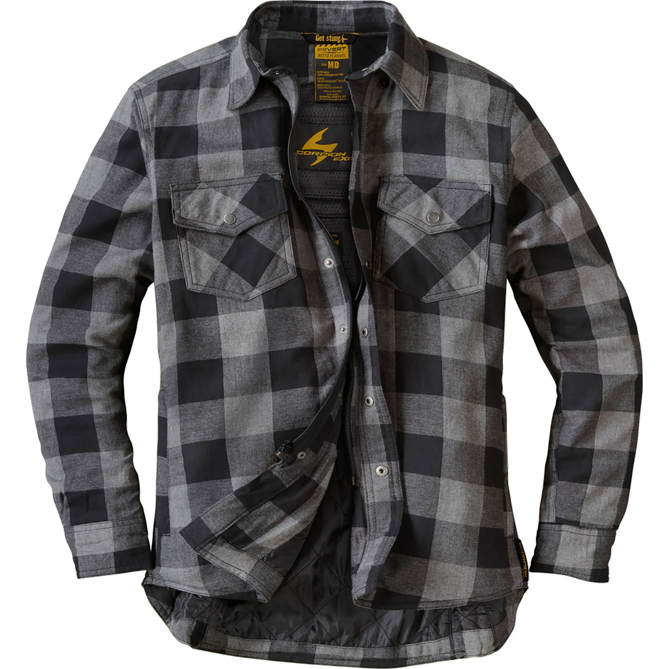 Scorpion EXO Covert Moto Flannel Women's Button-Up Long-Sleeve Shirts-75-6118