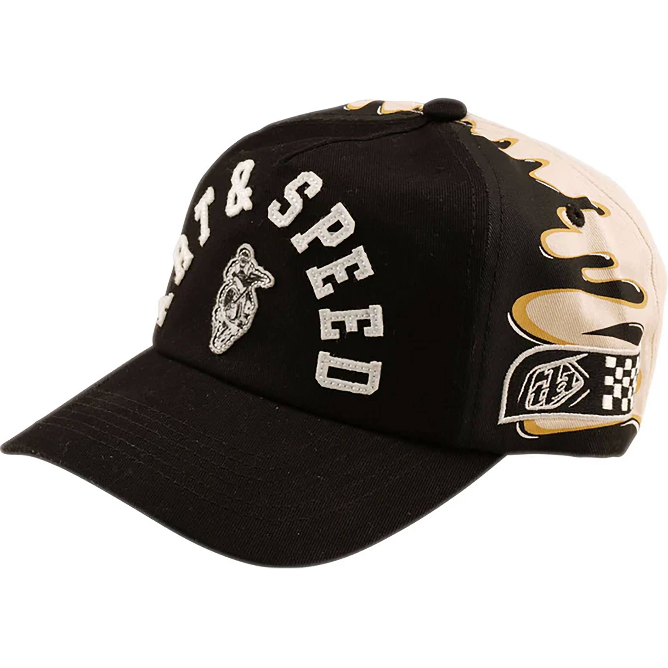 Troy Lee Designs Finish Line Unstructured Curved Men's Snapback Adjustable Hats-788981000