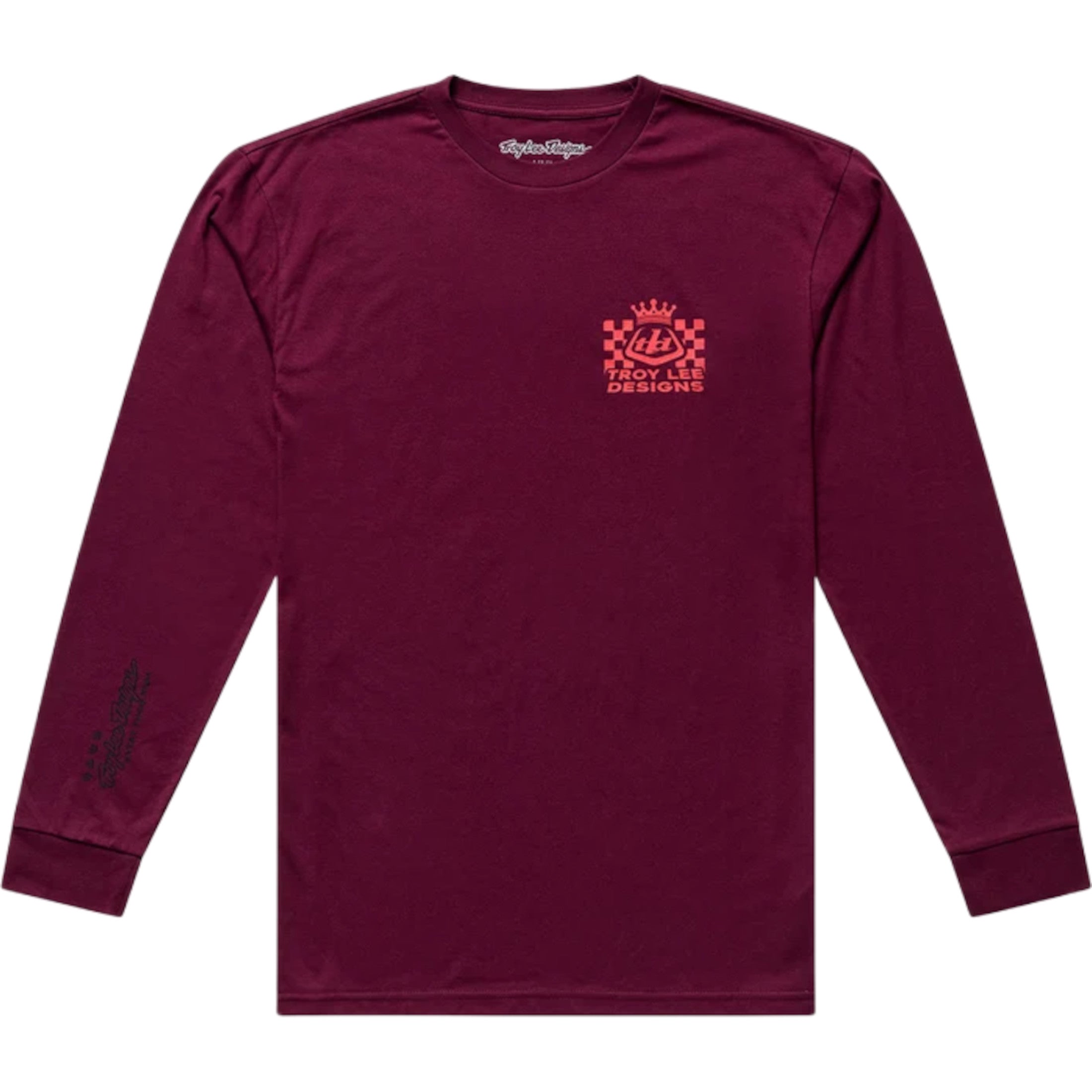 Troy Lee Designs Friday Night Men's Long-Sleeve Shirts - Sangria