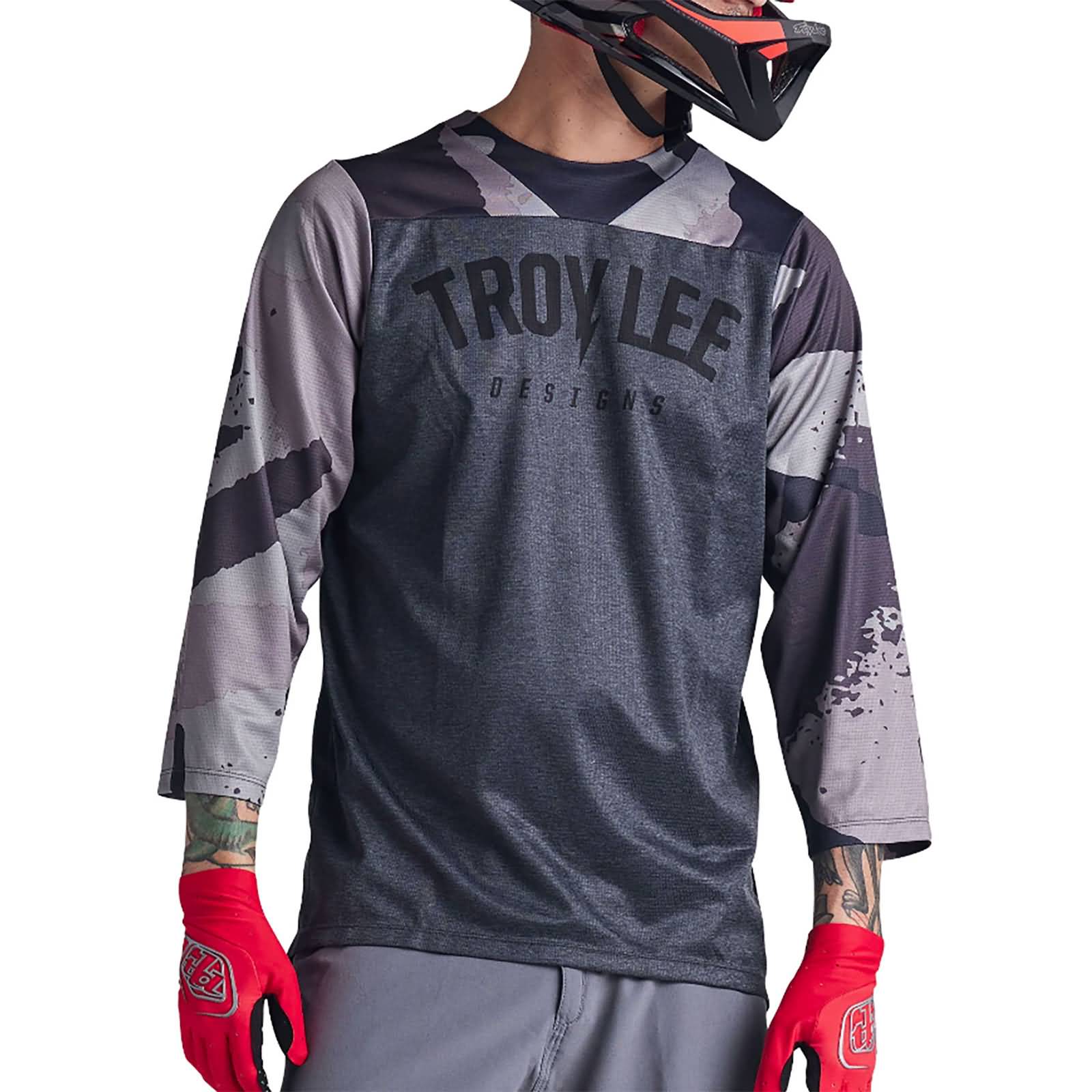 Troy Lee Designs Ruckus Camber Camo 3/4-Sleeve Men's MTB Jerseys-318888002