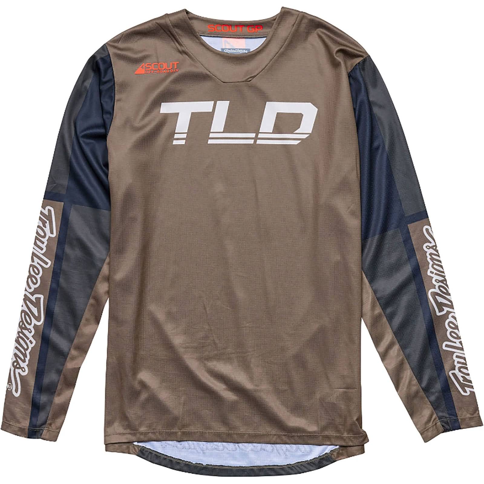 Troy Lee Grey And Orange Jersey Troy Lee Designs Scout GP Recon LS