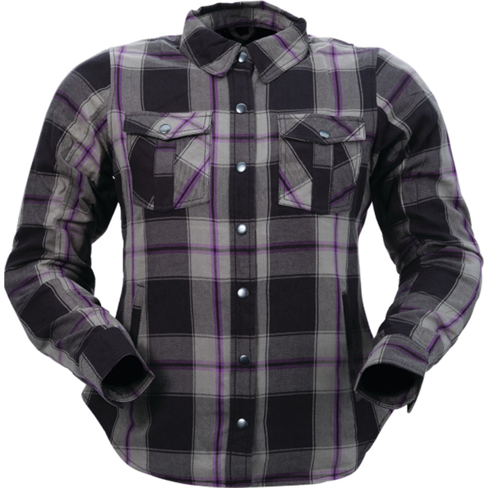 Z1R Ashwood Flannel Women's Button Up Long-Sleeve Shirts-3041