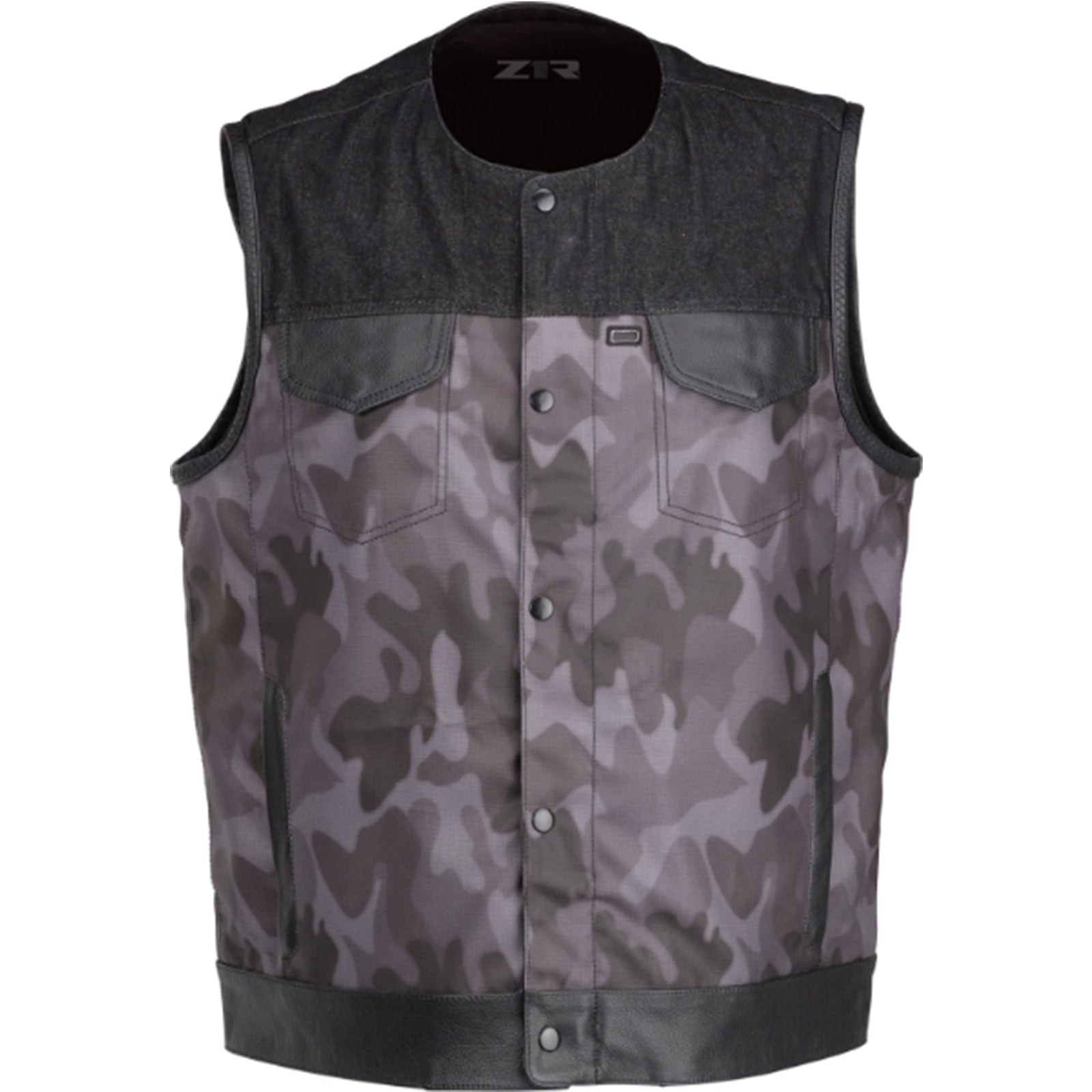 Z1R Nightfire Camo Men's Cruiser Vests-2830