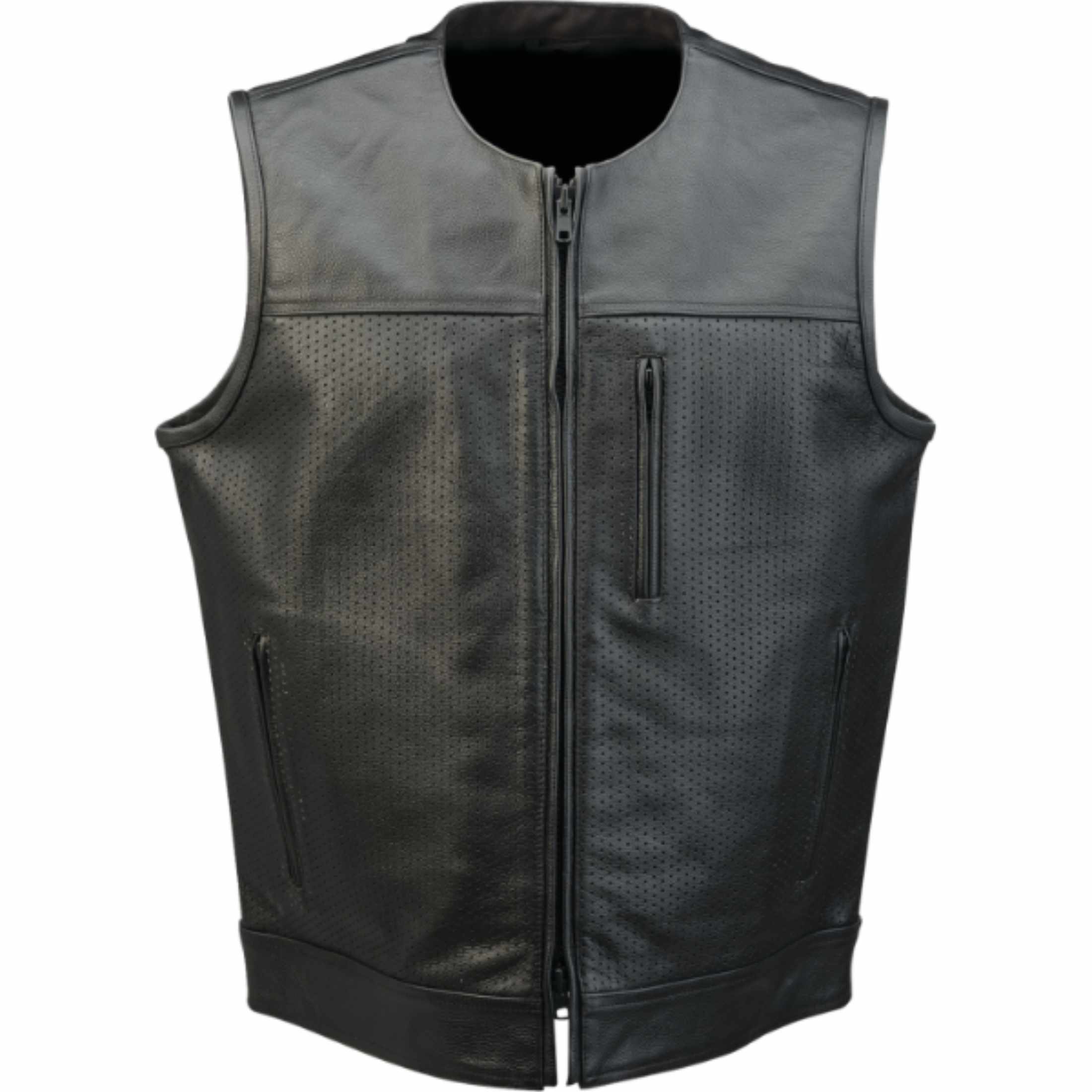 Z1R Patriot Perforated Men's Cruiser Vests-2830